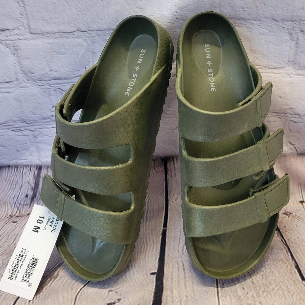 Sun + Stone Men's Bowie Sandal - Sage
